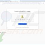 Website gebruikt om BlazeSearch browser hijacker te promoten