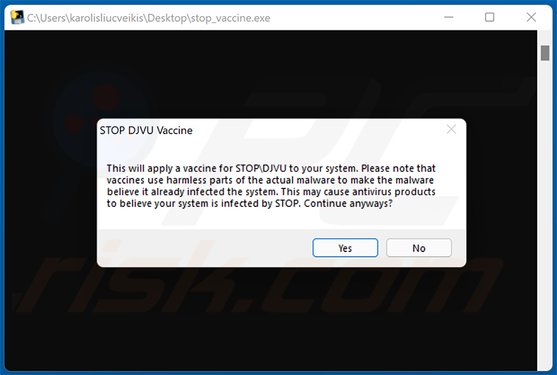 Stop/Djvu ransomware vaccin door G DATA