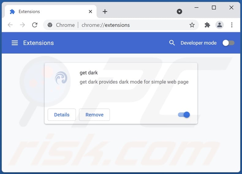 Verwijderen van yesjis.com gerelateerde Google Chrome extensies