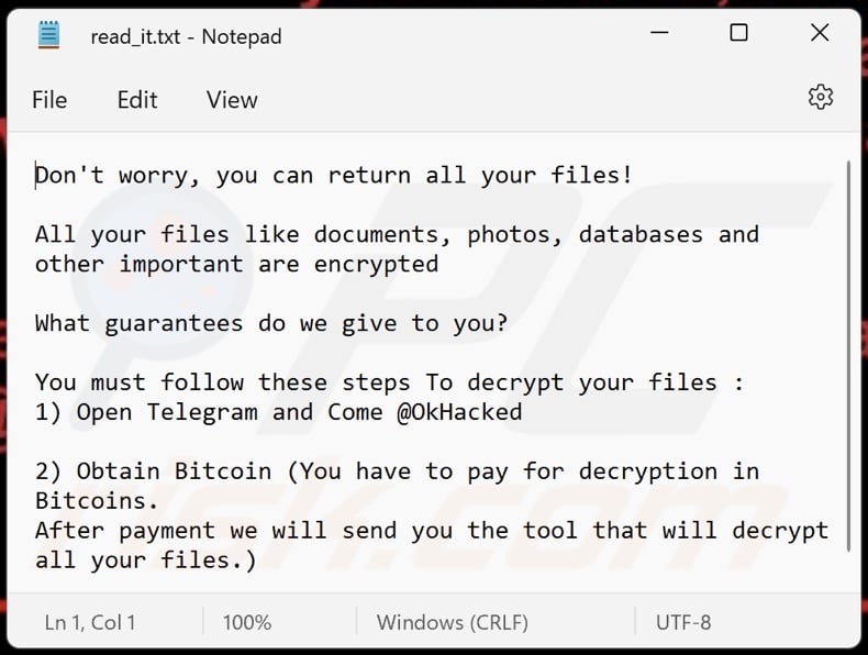 OkHacked ransomware losgeldbrief (read_it.txt)