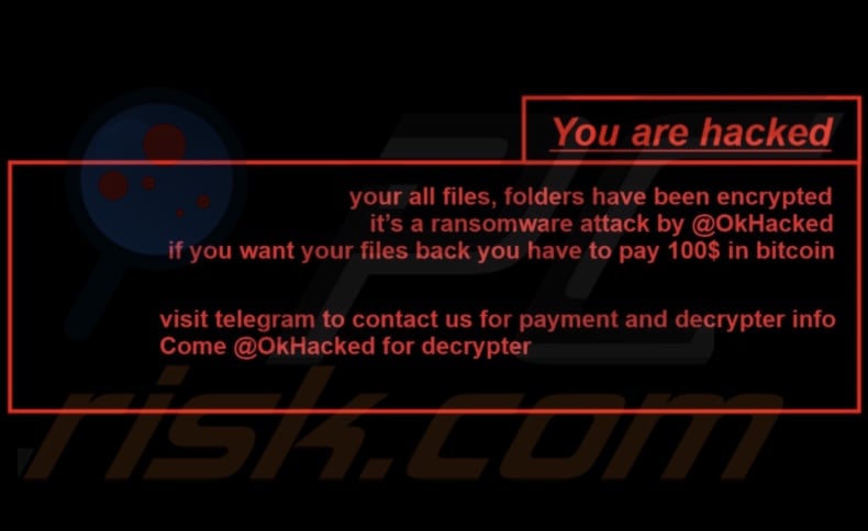 OkHacked ransomware behang