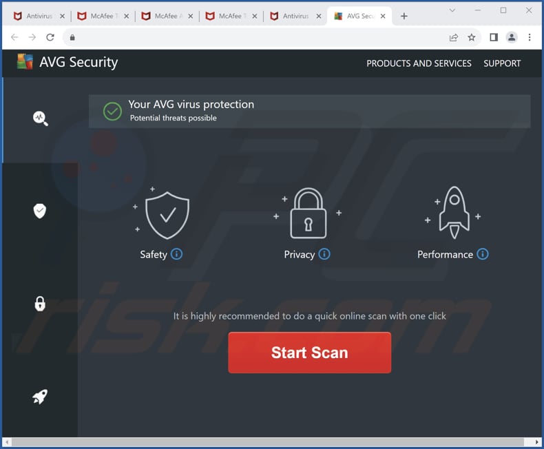 AVG Security scam