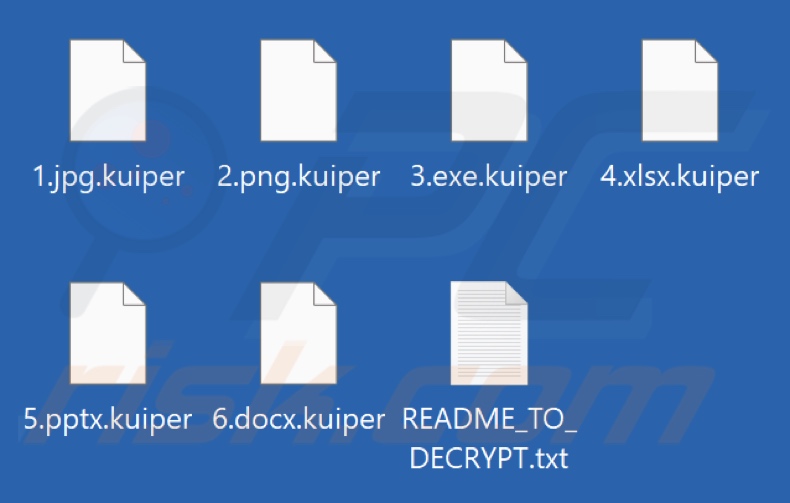 Bestanden versleuteld door Kuiper ransomware (.kuiper extensie)