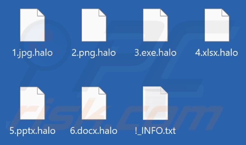 Bestanden versleuteld door Halo ransomware (.halo extensie)