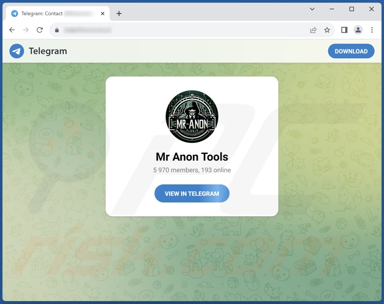 Telegram-account van ontwikkelaars van MrAnon-diefstal