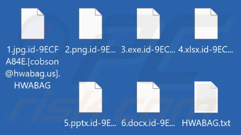 Bestanden versleuteld door HWABAG ransomware (.HWABAG extensie)