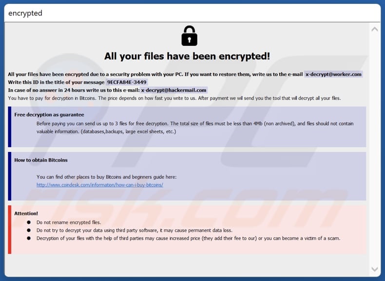 xDec ransomware pop-up losgeldbrief (info.hta)