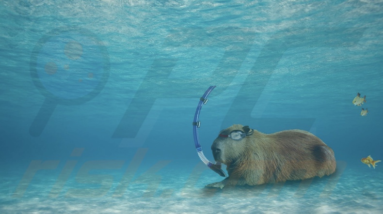 Capibara ransomware behang