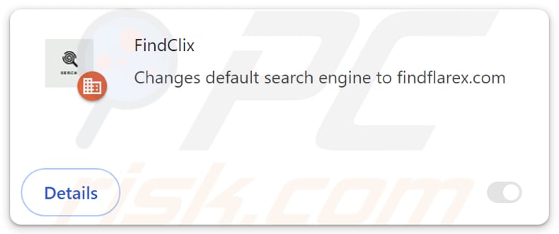 findflarex.com browser hijacker