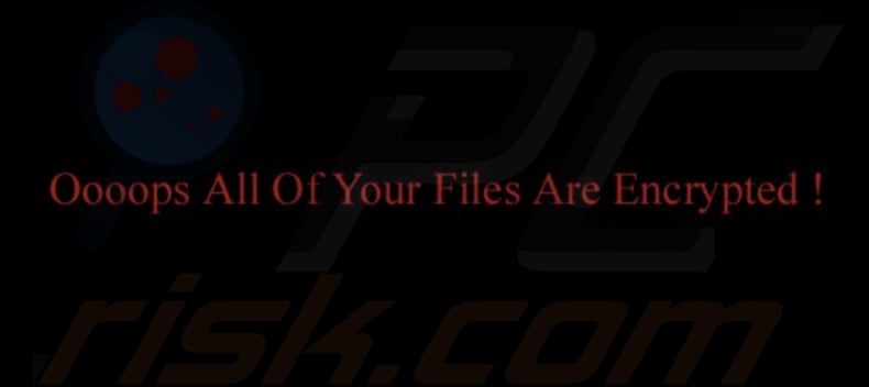 GhosHacker ransomware behang