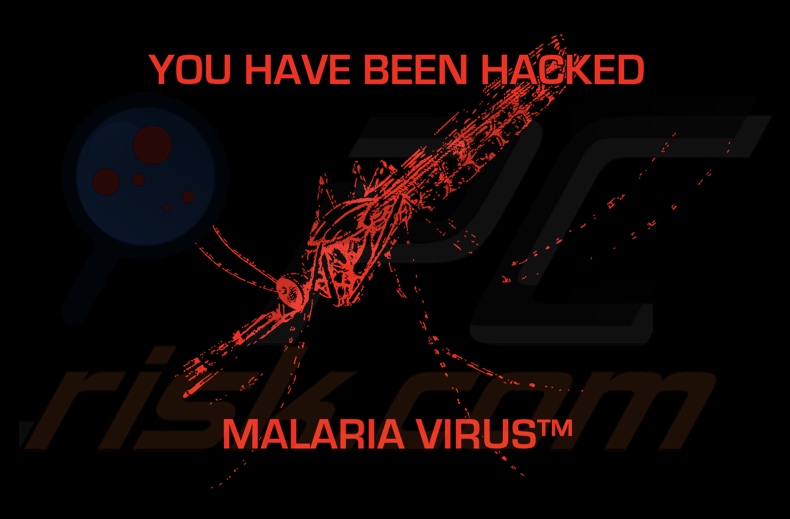 MALARIA VIRUS ransomware behang