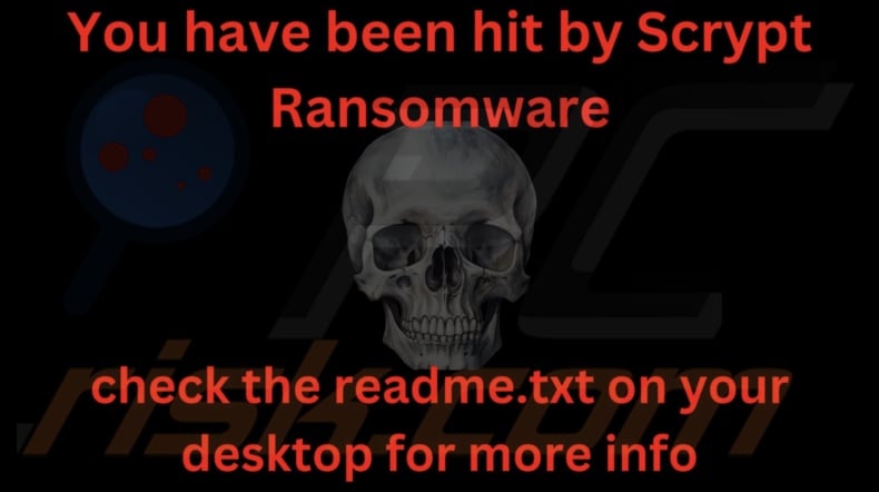 Scrypt ransomware behang