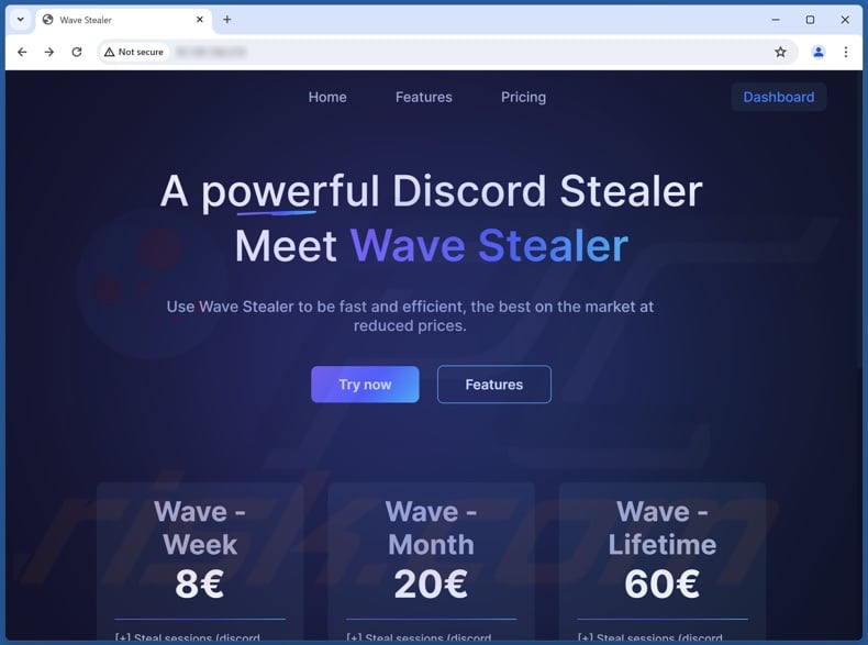 WaveStealer-malware online gepromoot