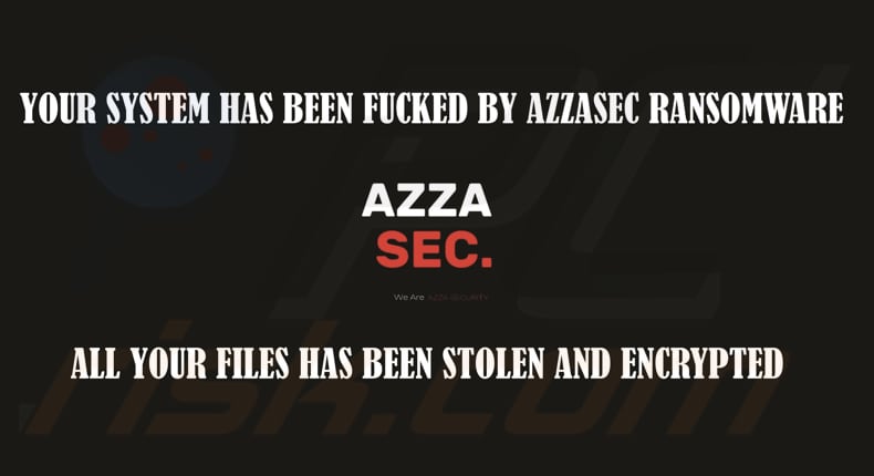 AzzaSec ransomware behang