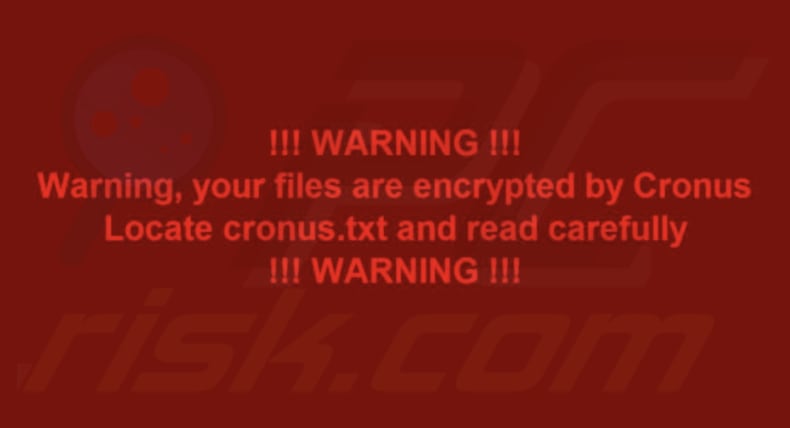 Cronus ransomware behang