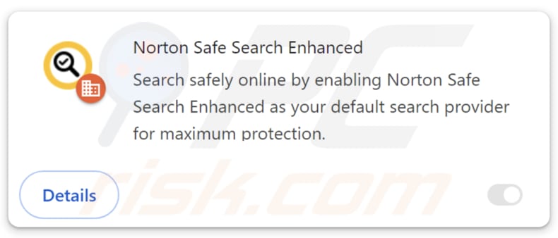 Norton Safe Search Enhanced valse extensie