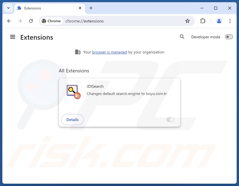 Aan findflarex.com gerelateerde Google Chrome-extensies verwijderen