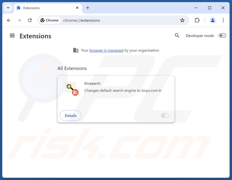 Aan findflarex.com gerelateerde Google Chrome-extensies verwijderen