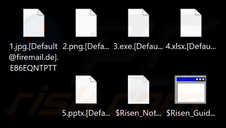 Bestanden versleuteld door Risen ransomware (met gebruikers-ID als extensie)