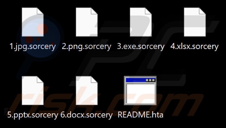 Bestanden versleuteld door Sorcery ransomware (.sorcery extensie)