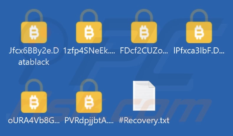 Bestanden versleuteld door Datablack ransomware (.Datablack extensie)