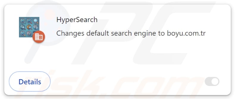 HyperSearch browser hijacker