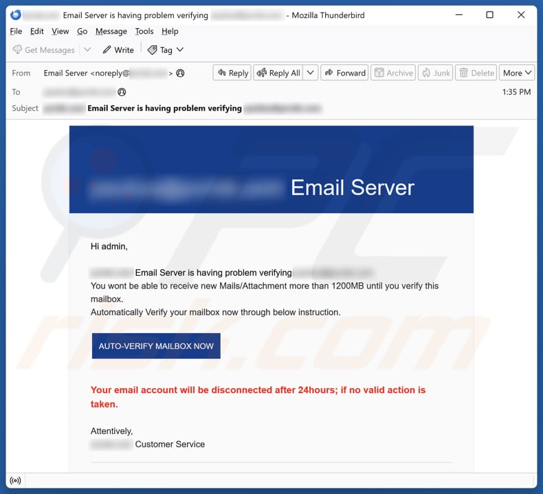 Email Server spam e-mailcampagne