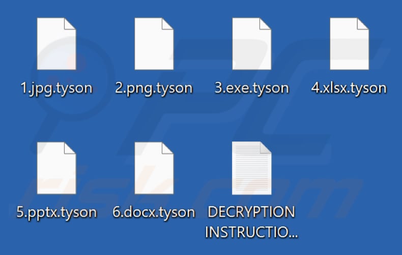 Bestanden versleuteld door Tyson ransomware (.tyson extensie)