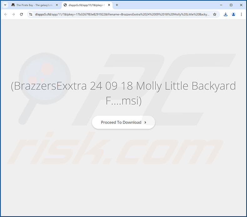 Website die UltraSearch-browserkaper promoot