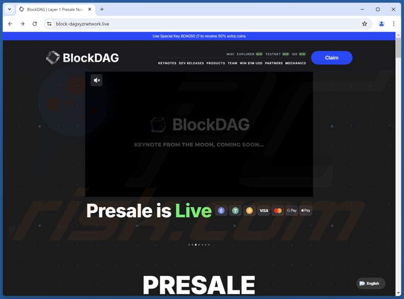 BlockDAG Presale oplichterij