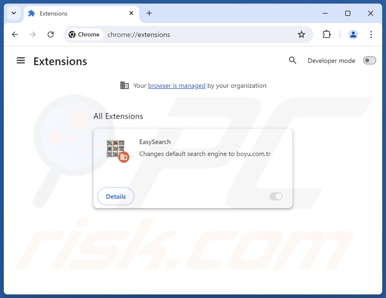 Aan findflarex.com gerelateerde Google Chrome-extensies verwijderen