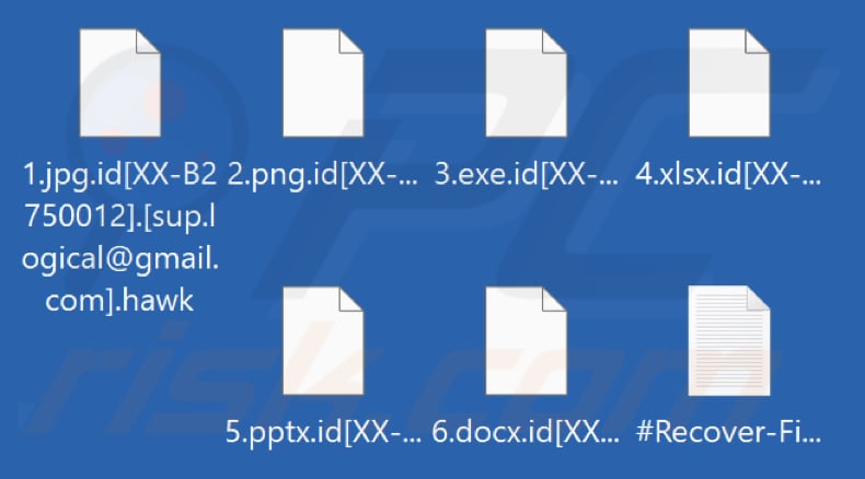 Bestanden versleuteld door Hawk ransomware (.hawk extensie)