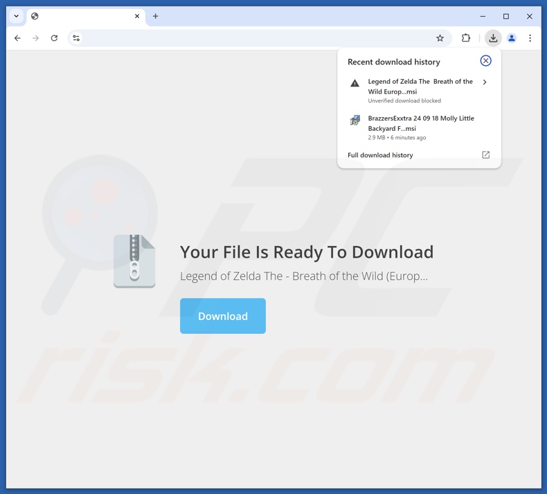 Scamwebsite gebruikt om InstantQuest browser hijacker te promoten