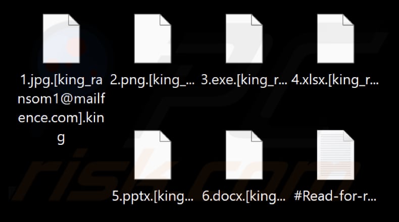 Bestanden versleuteld door King ransomware (.king extensie)
