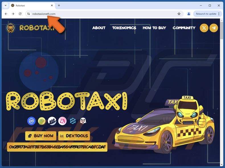 ROBOTAXI ($TAXI) oplichterij