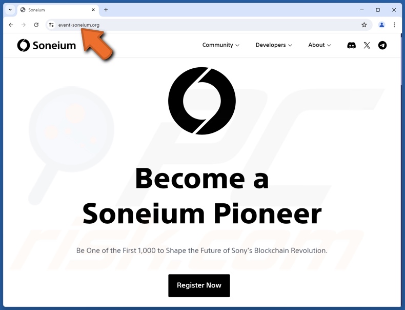 Soneium Registration oplichterij