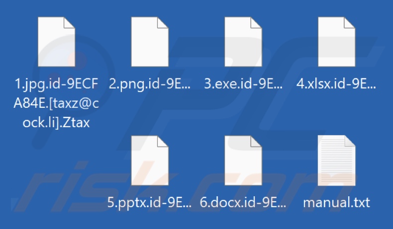 Bestanden versleuteld door Ztax ransomware (.Ztax extensie)