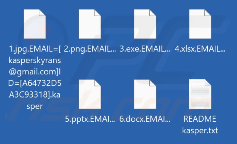 Bestanden versleuteld door Kasper ransomware (.kasper extensie)
