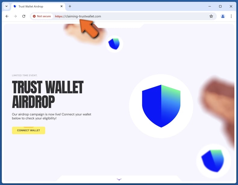 Trust Wallet Airdrop oplichterij