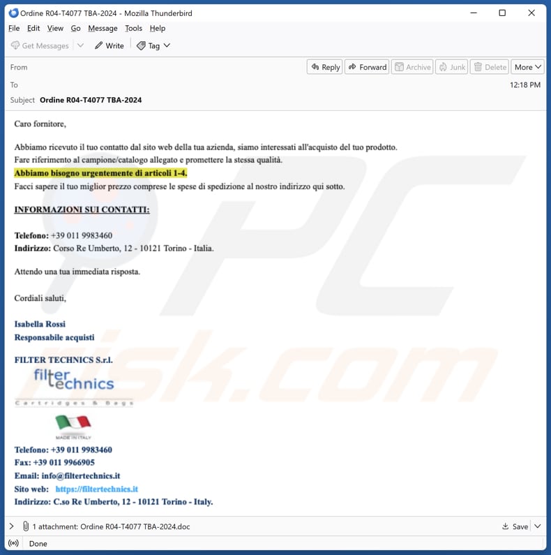 VipKeyLogger malware die e-mail verspreidt