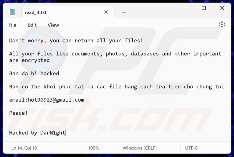 DarkN1ght ransomware tekstbestand (read_it.txt)