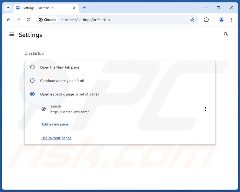 Search-2go.com verwijderen uit de startpagina van Google Chrome