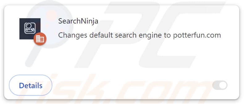 SearchNinja browser hijacker