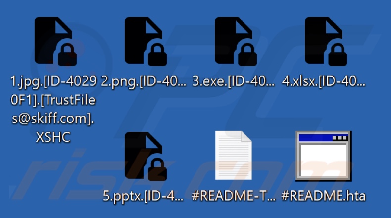 Bestanden versleuteld door TRUST FILES ransomware (.XSHC extensie)