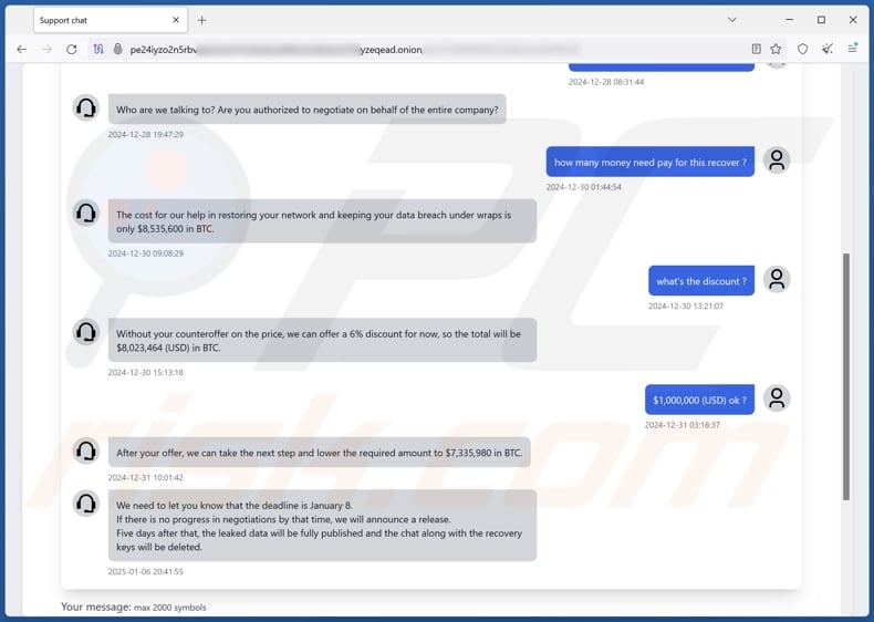 Aptlock ransomware tor chat