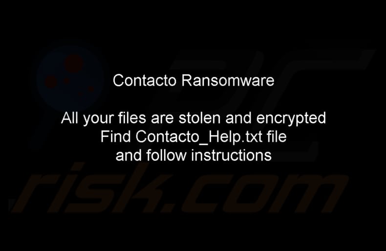 Contacto ransomware behang