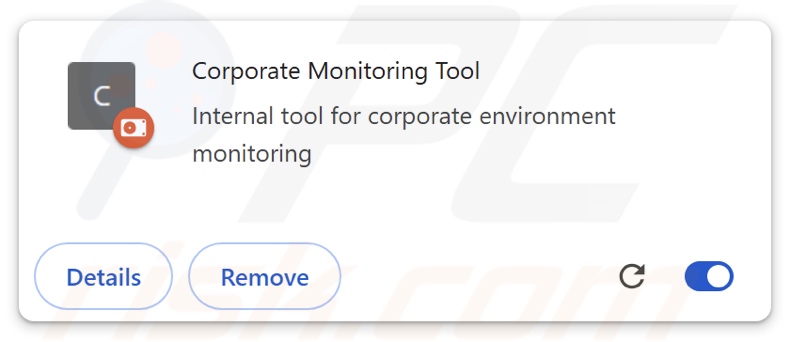 Corporate Monitoring Tool browserextensie