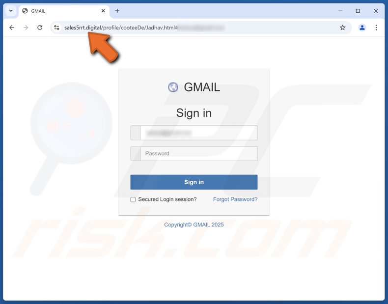 Email Verification Campaign bedrieglijke e-mail gepromote phishingsite