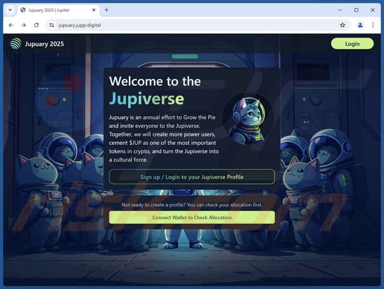 Jupiverse Wallet Connection oplichterij