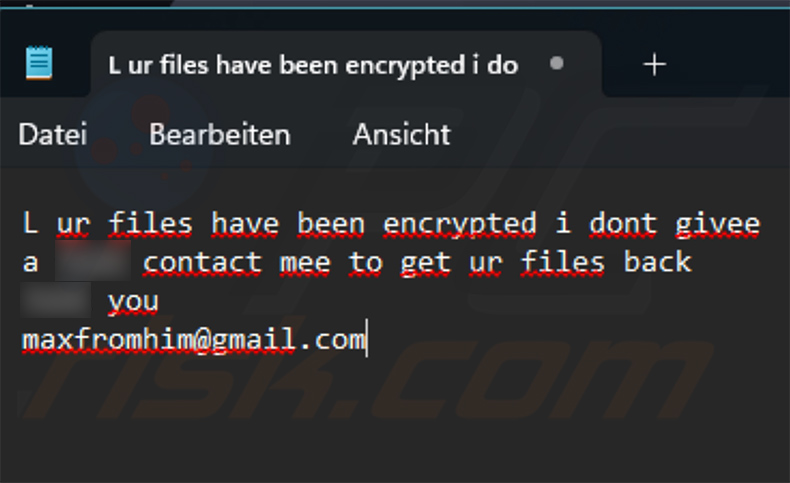 Nnice ransomware behang